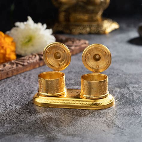 white metal kumkum box|gold kumkum box.